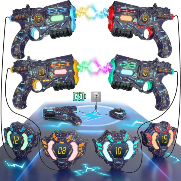 Rechargeable Health-value Data SYNC Laser Tag Gun