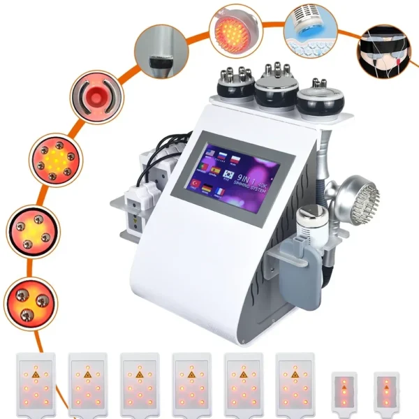 9 in 1 40K Ultrasonic  Lipo Cavitation Machine Vacuum