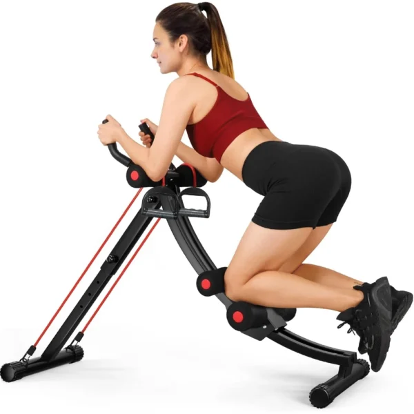 Foldable Ab Machine for Women & Beginners