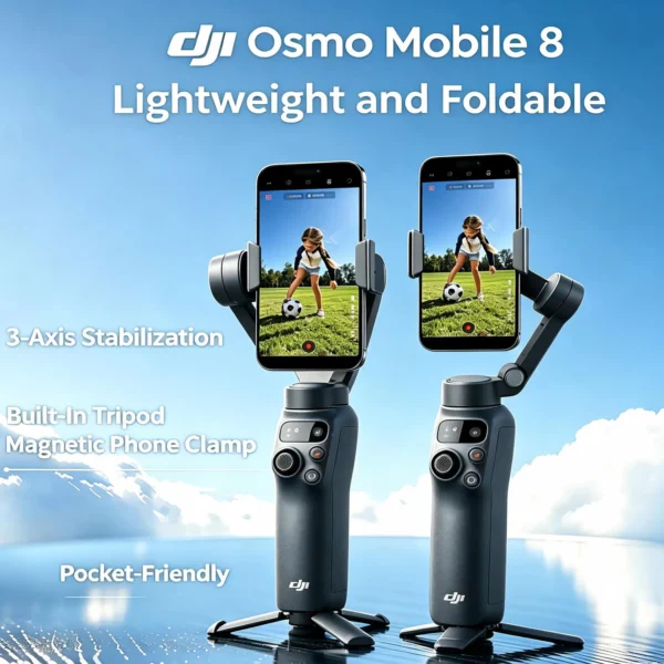 DJI Osmo Mobile 8 Advanced Tracking Gimbal with Tripod