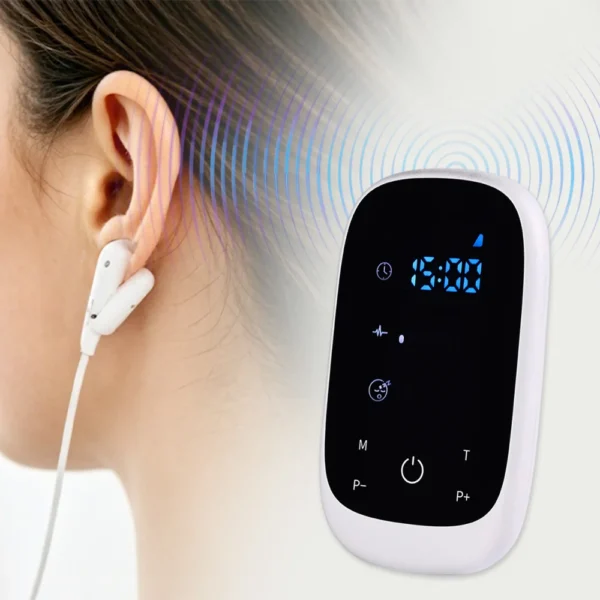 CES Brain Stimulation Device with Ear Clip Electrodes for Sleep