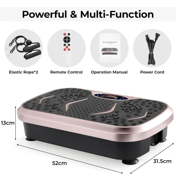 Vibration Plate,Fitness Vibration Board for Home,Full Body Exercise Machine,Fat Burning & Muscle Building,Body Shaper Trainer